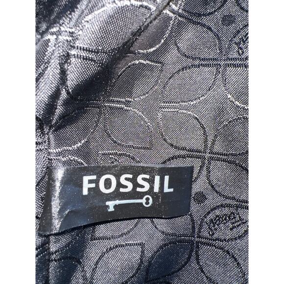 Sale!! Fossil Genuine Leather Snakeskin Tote - Elegant & Spacious - Picture 12 of 15